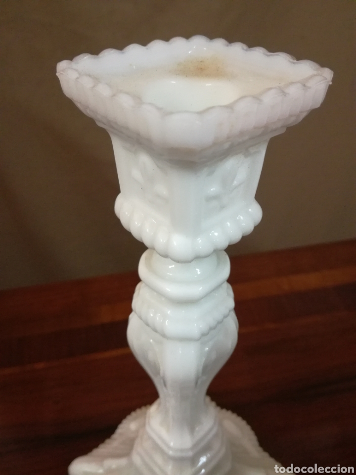 Artesan&iacute;a: Candelabro blanco - Foto 4