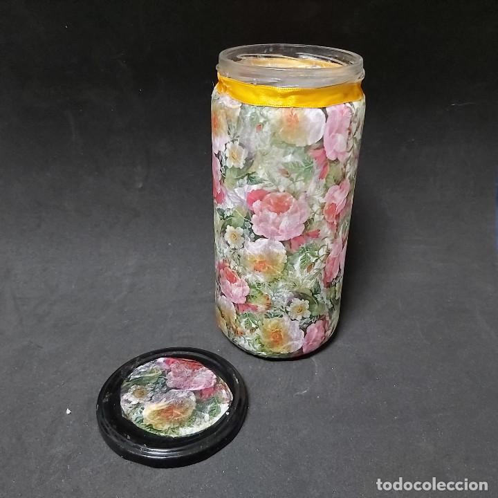 Artesan&iacute;a: bote  de cristal decorado a mano - Foto 1