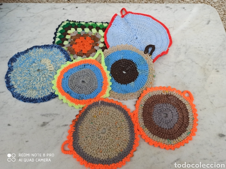 Artesan&iacute;a: 7 agarraderos de ganchillo - Foto 1