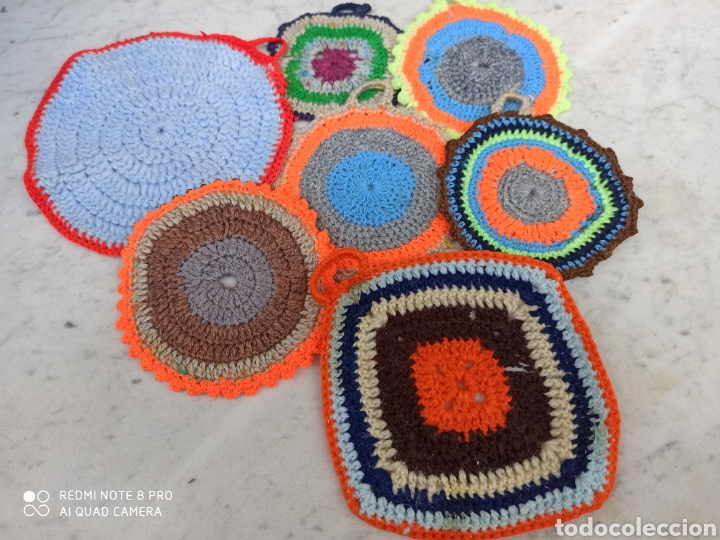 Artesan&iacute;a: 7 agarraderos de ganchillo - Foto 1