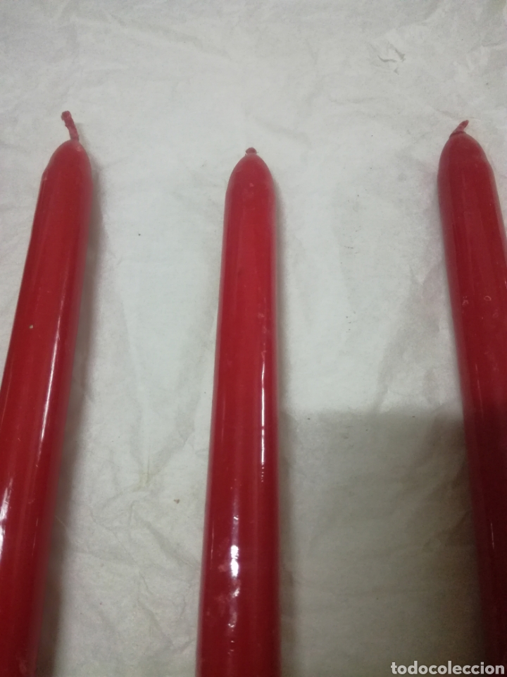 Artesan&iacute;a: Set de 6 velas cirios candelabro - Foto 3