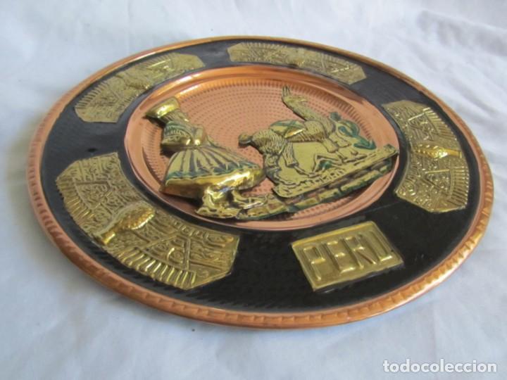 Artesan&iacute;a: Plato de cobre y lat&oacute;n de Per&uacute; - Foto 2