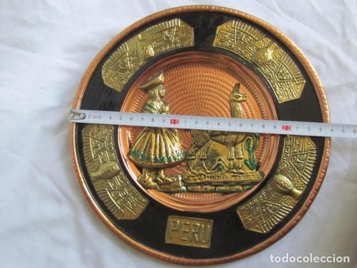 Artesan&iacute;a: Plato de cobre y lat&oacute;n de Per&uacute; - Foto 8