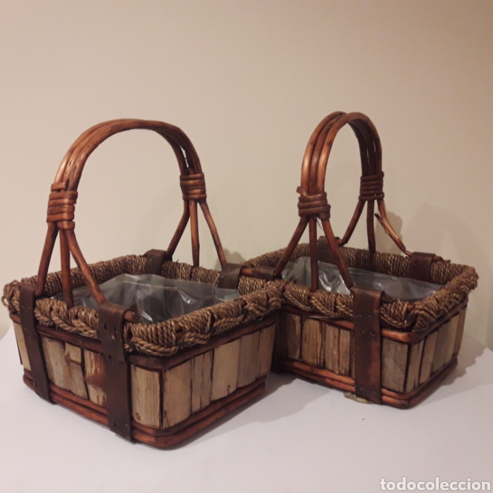 Artesan&iacute;a: 2 Cestas de mimbre - Foto 1