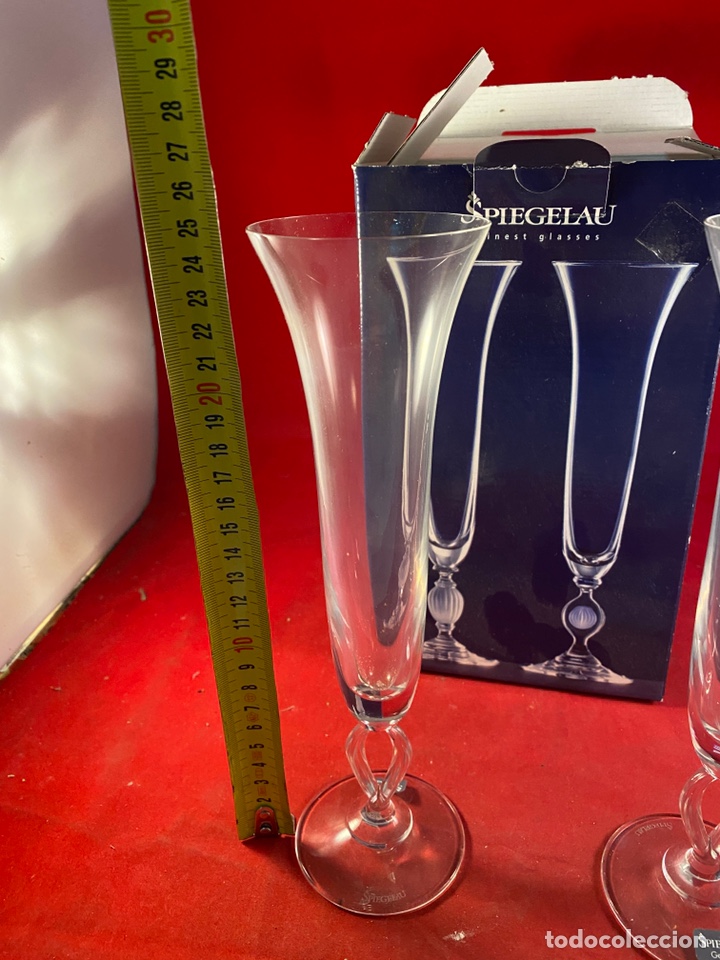 Artesan&iacute;a: Dos copas Cristal champ&aacute;n - Foto 2