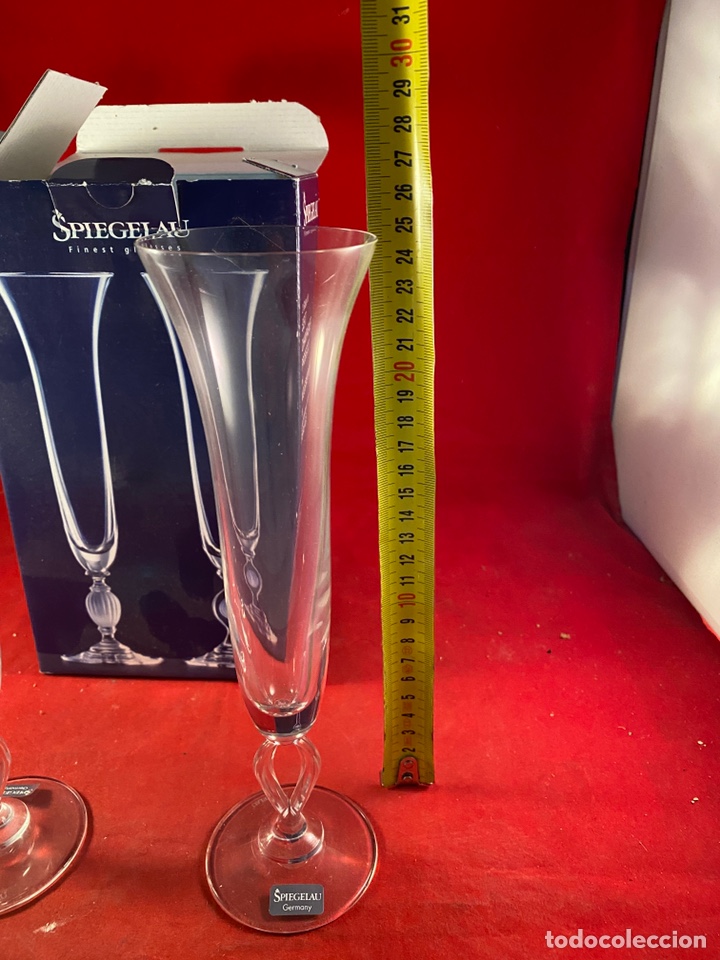 Artesan&iacute;a: Dos copas Cristal champ&aacute;n - Foto 3
