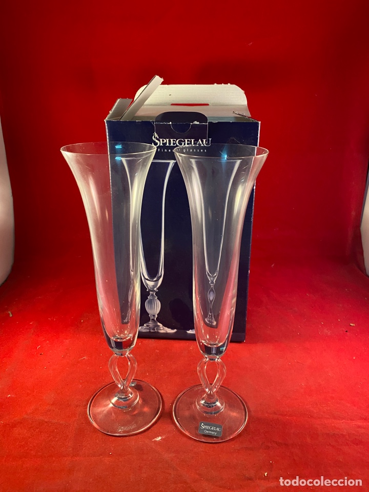 Artesan&iacute;a: Dos copas Cristal champ&aacute;n - Foto 1