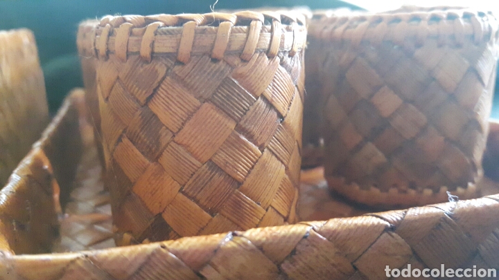 Artesan&iacute;a: Caja ratan con servilleteros - Foto 3