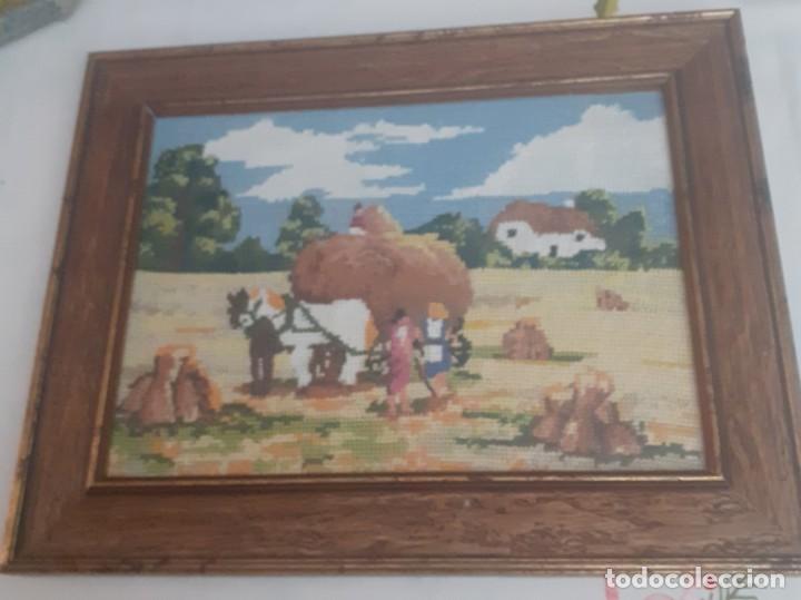 Artesan&iacute;a: cuadro de petitpoint actual enmarcado - Foto 1