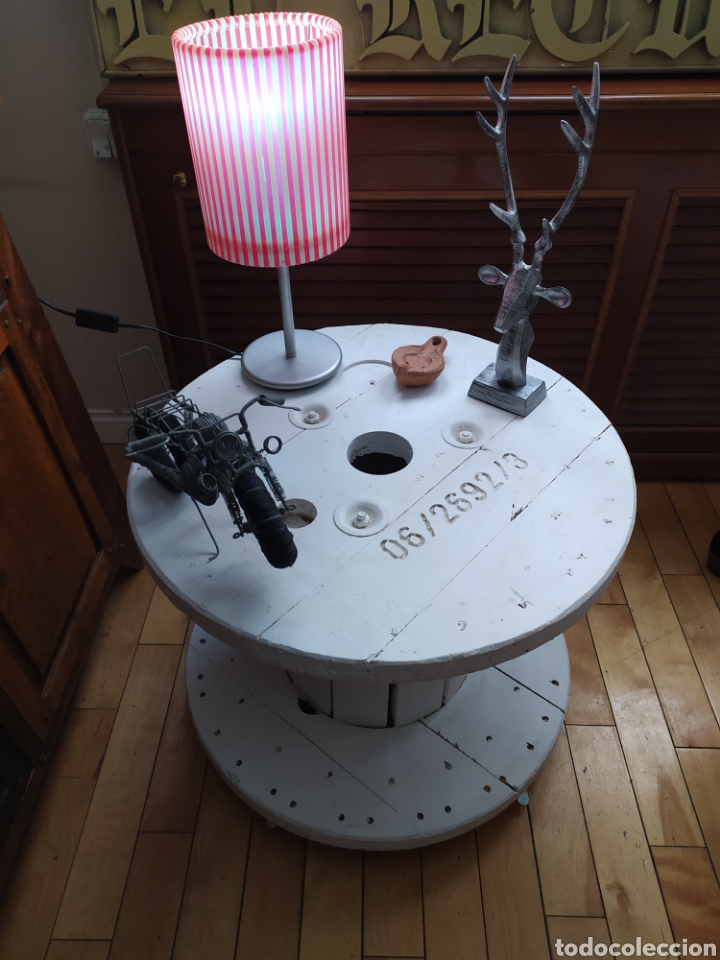 Artesan&iacute;a: Mesa Bobina con Ruedas - Foto 1