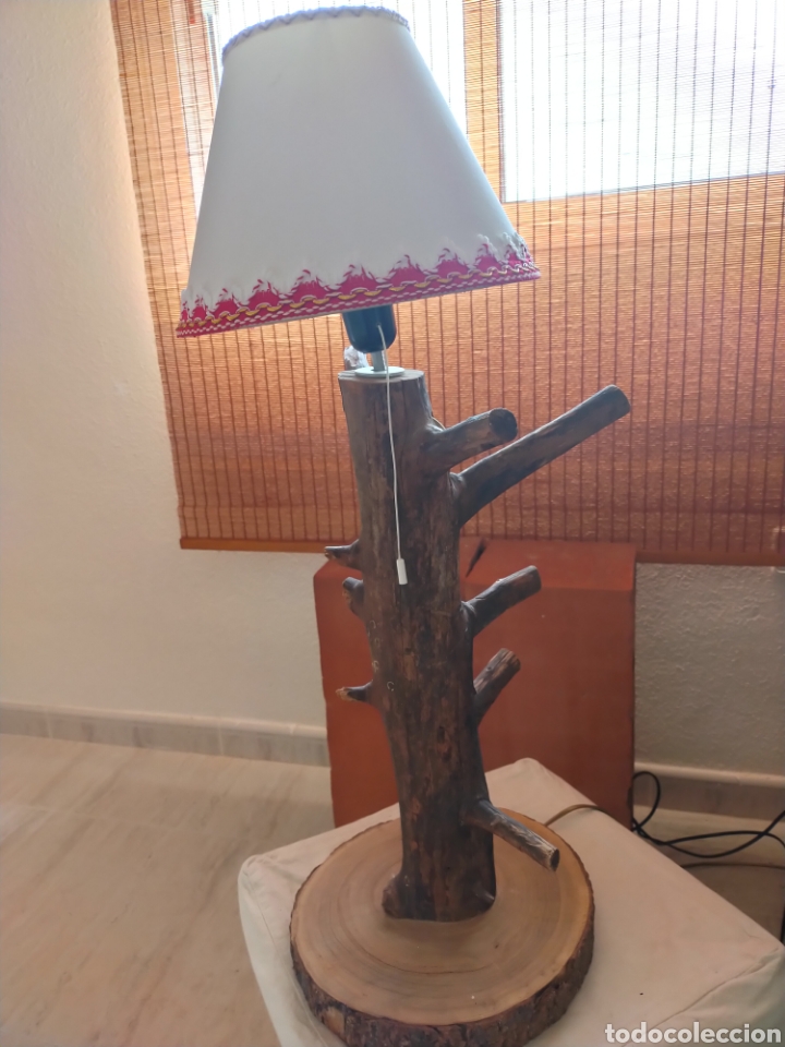 Artesan&iacute;a: Lampara tronco de madera - Foto 2