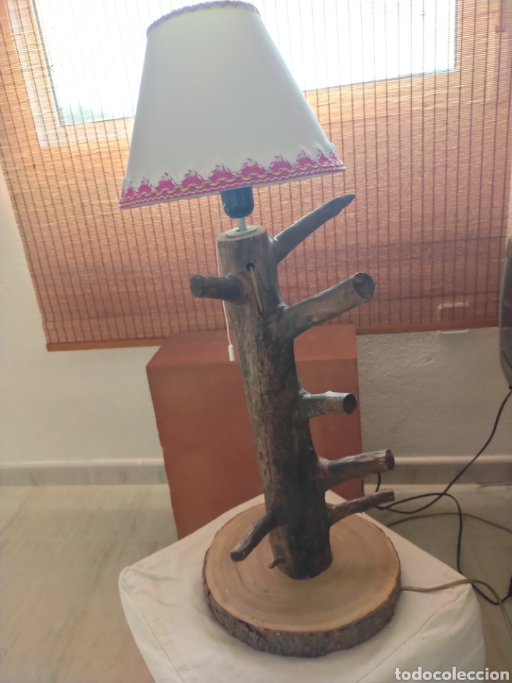 Artesan&iacute;a: Lampara tronco de madera - Foto 1