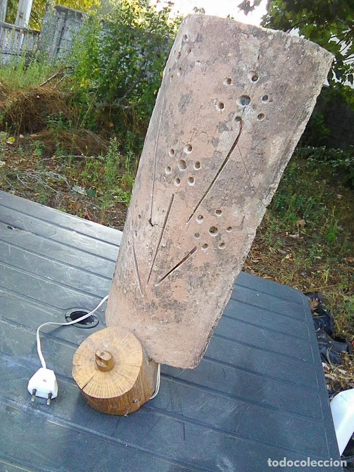 Artesan&iacute;a: L&aacute;mpara de teja hecha a mano - Foto 2
