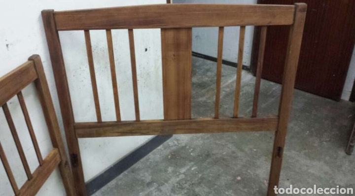 Artesan&iacute;a: cabecero y pie de cama de madera - Foto 4