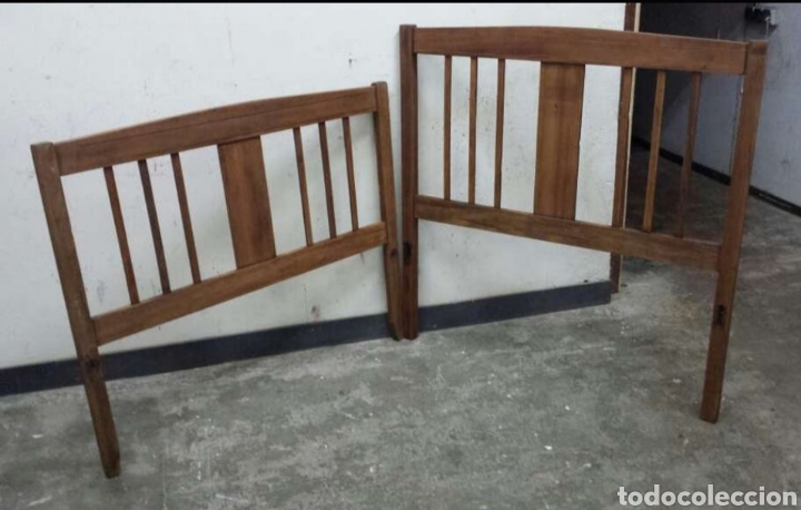 Artesan&iacute;a: cabecero y pie de cama de madera - Foto 1