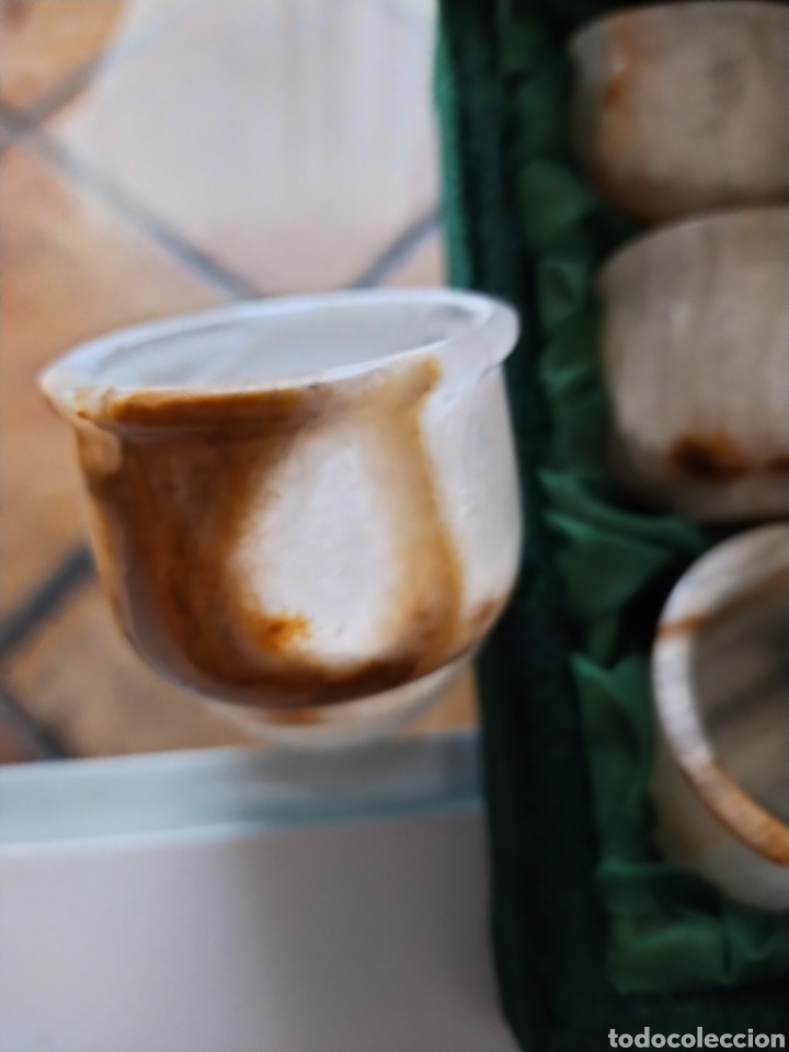 Artesan&iacute;a: Juego de cinco Mini vasitos de m&aacute;rmol - Foto 4