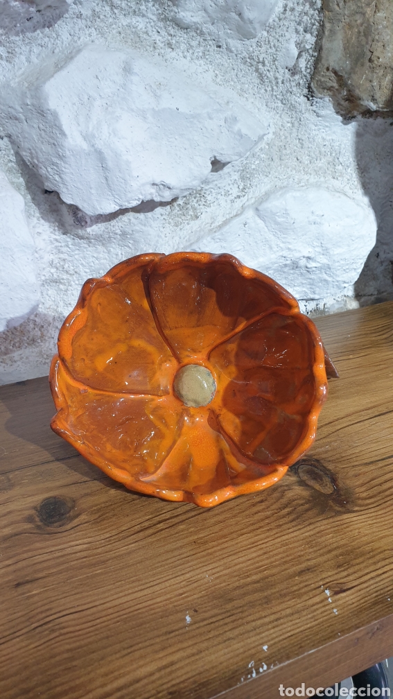 Artisanat: Flor decorativa ceramica hecha y pintada a mano