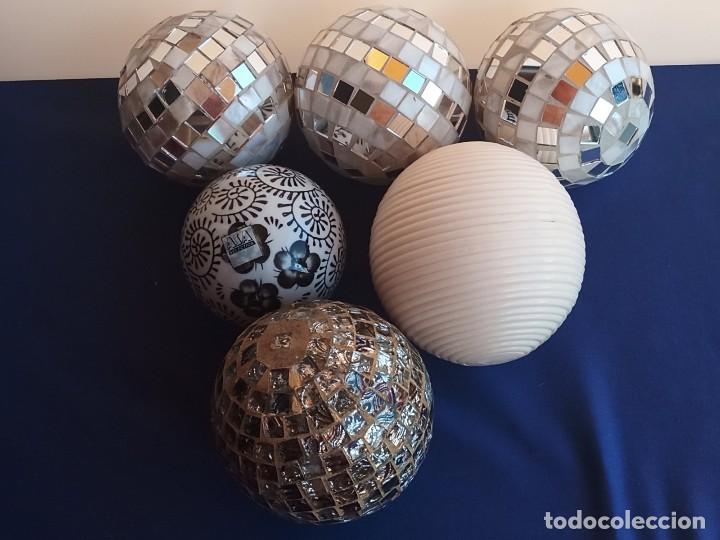 Artesanía: Seis bolas decorativas, mosaico, porcelana. - Foto 1 - 273357068