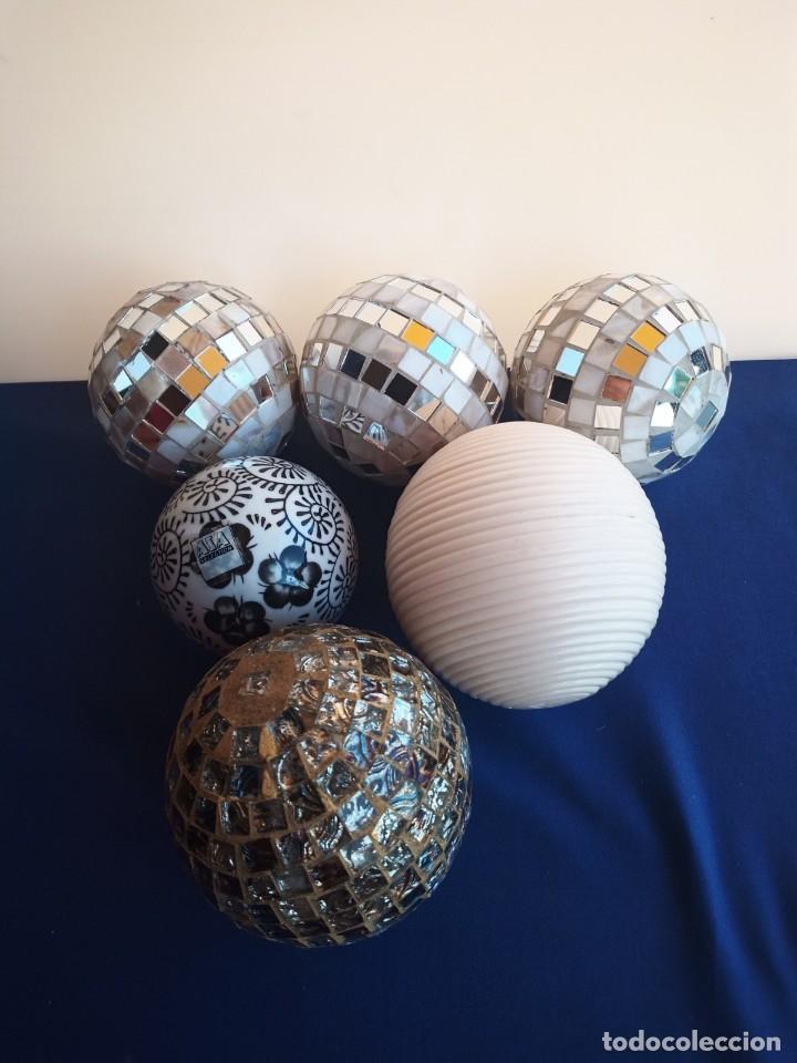 Artesanía: Seis bolas decorativas, mosaico, porcelana. - Foto 7 - 273357068