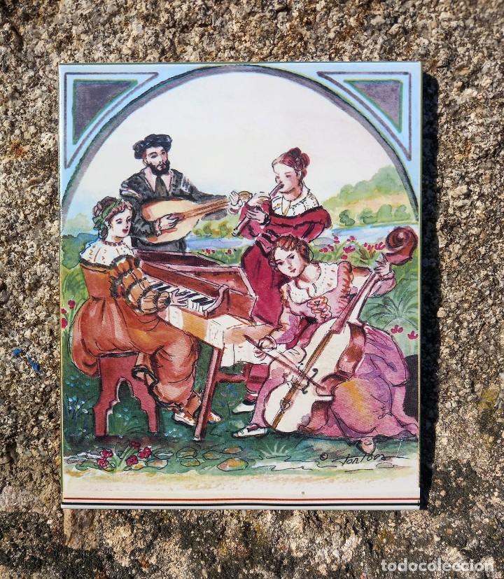 Artesan&iacute;a: Azulejo Cuarteto musical - Foto 1