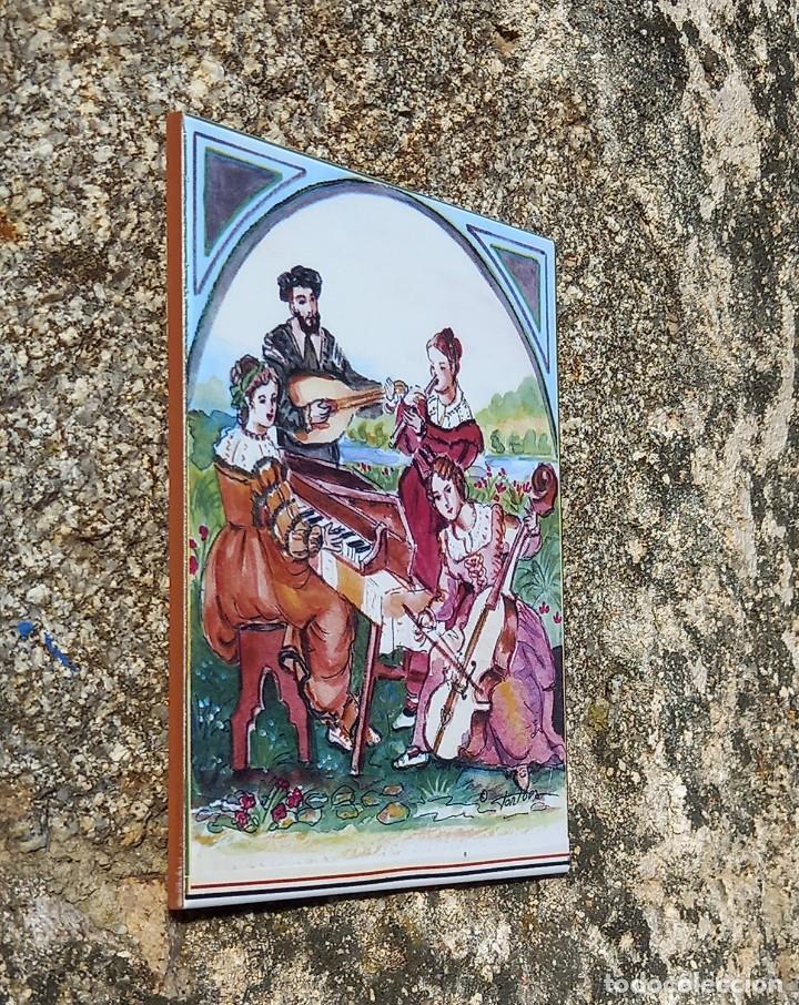Artesan&iacute;a: Azulejo Cuarteto musical - Foto 2