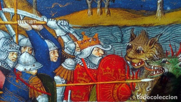 Artesan&iacute;a: Cuadro Batalla contra dragones - Foto 2