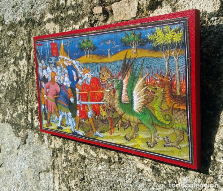 Artesan&iacute;a: Cuadro Batalla contra dragones - Foto 3