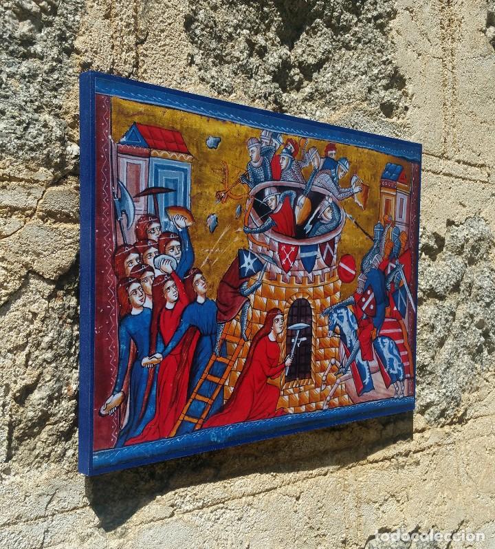 Artesan&iacute;a: Cuadro torre&oacute;n asediado - Foto 2