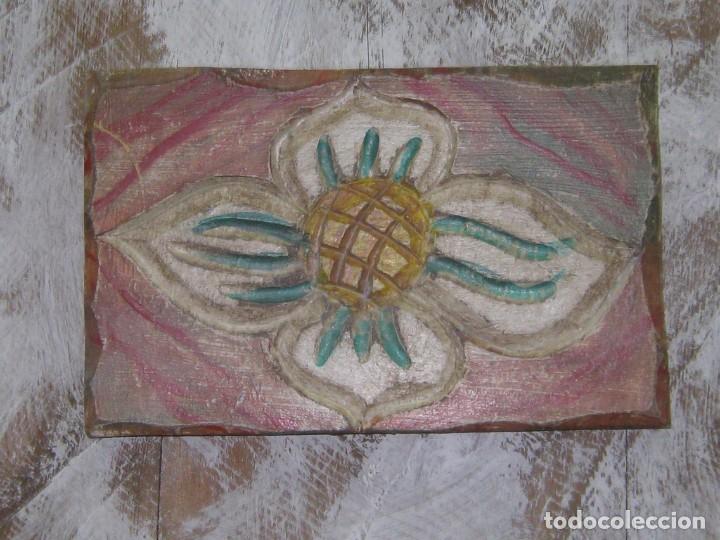 Artesan&iacute;a: Retablo flor antigua. - Foto 1