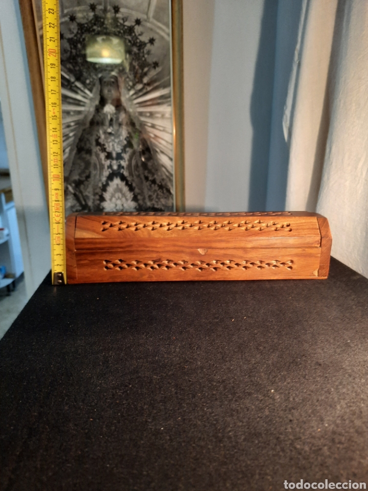 Artesan&iacute;a: Inciensario barqueta madera calada ba&uacute;l.