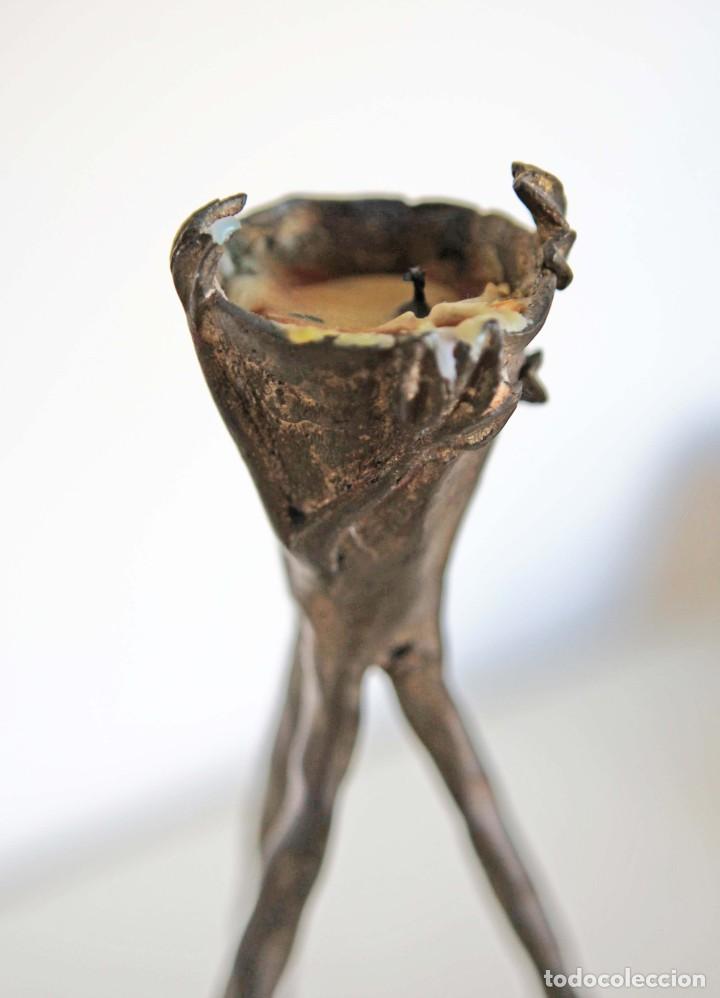 Artesan&iacute;a: Portavelas de bronce labrado - Foto 4