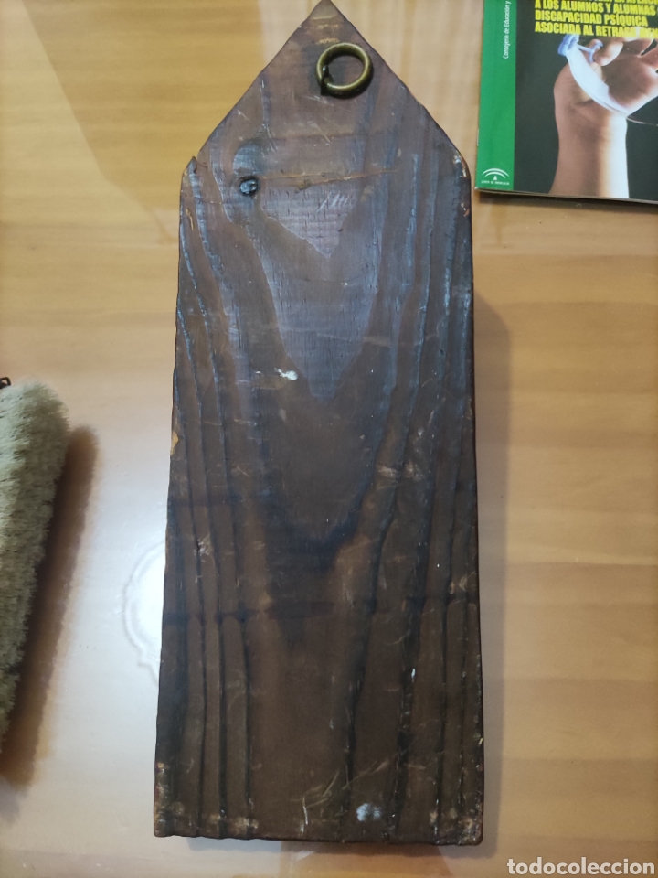 Artesan&iacute;a: Cepillo para la ropa con soporte de madera. - Foto 6