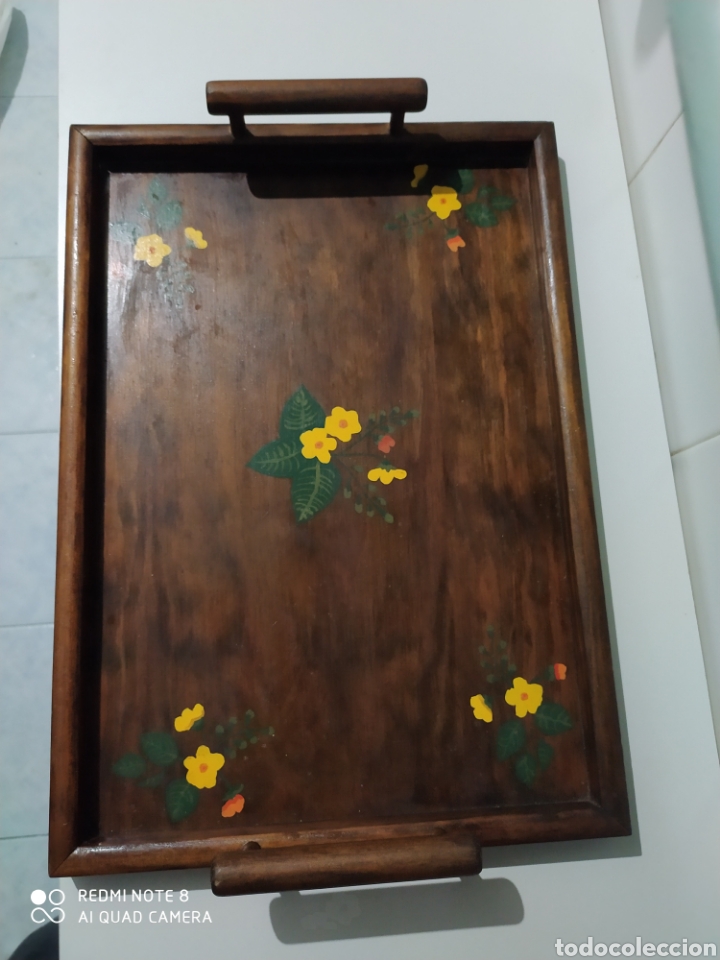 Artesan&iacute;a: Bandeja de Madera Pintada a Mano - Foto 2
