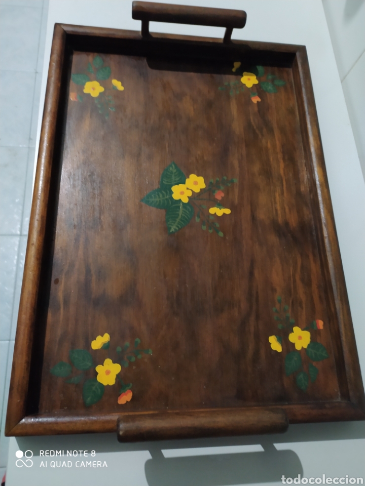Artesan&iacute;a: Bandeja de Madera Pintada a Mano - Foto 3