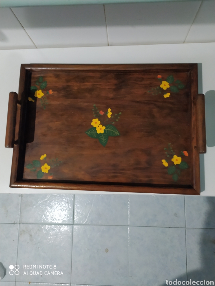Artesan&iacute;a: Bandeja de Madera Pintada a Mano - Foto 1