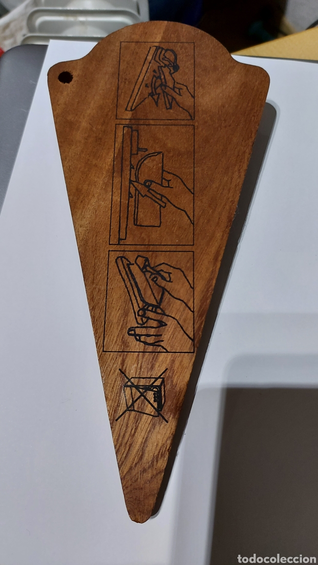 Artesan&iacute;a: APARATO UTIL PARA CORTAR QUESO. MADERA - Foto 2