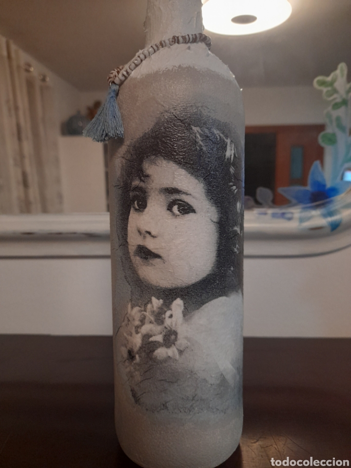 Artesan&iacute;a: BOTELLA DECORADA A MANO - Foto 3