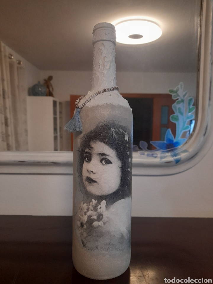 Artesan&iacute;a: BOTELLA DECORADA A MANO - Foto 1