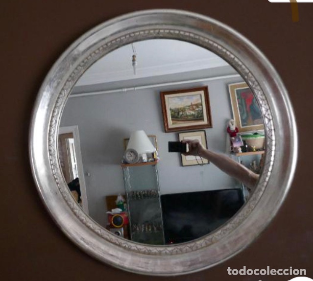 Artesan&iacute;a: Espejo madera decorado plata - Foto 1