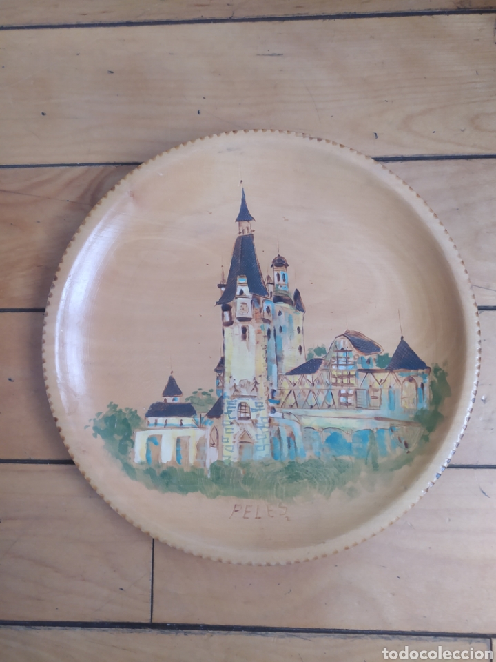 Artesan&iacute;a: Plato madera Castillo Peles - Foto 1
