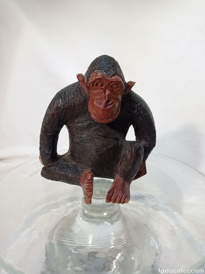 Artesan&iacute;a: GORILA EN MADERA TALLADA - Foto 1