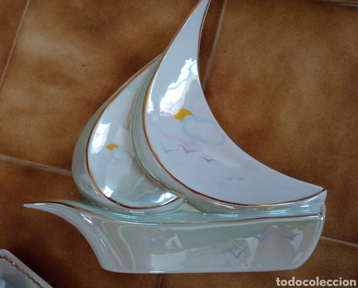 Artesan&iacute;a: Barco cer&aacute;mica irisada - Foto 2