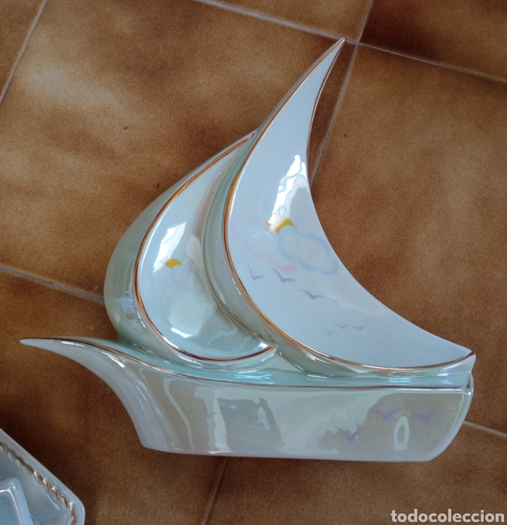 Artesan&iacute;a: Barco cer&aacute;mica irisada - Foto 4