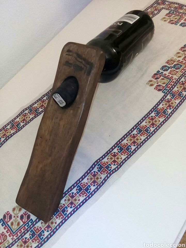 Artesan&iacute;a: Sujeta botella de madera - Foto 2