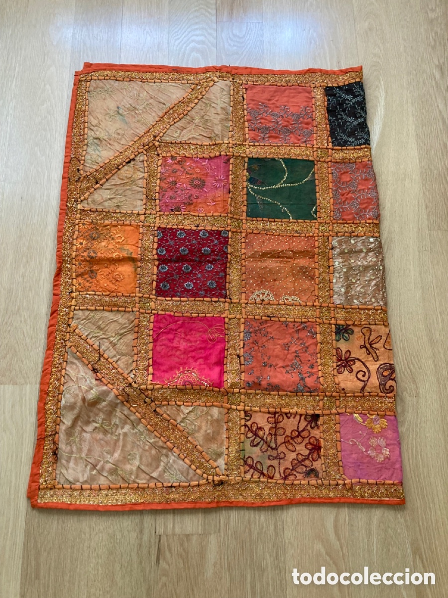 Artesan&iacute;a: Colcha bordada a mano patchwork ,turca. - Foto 3