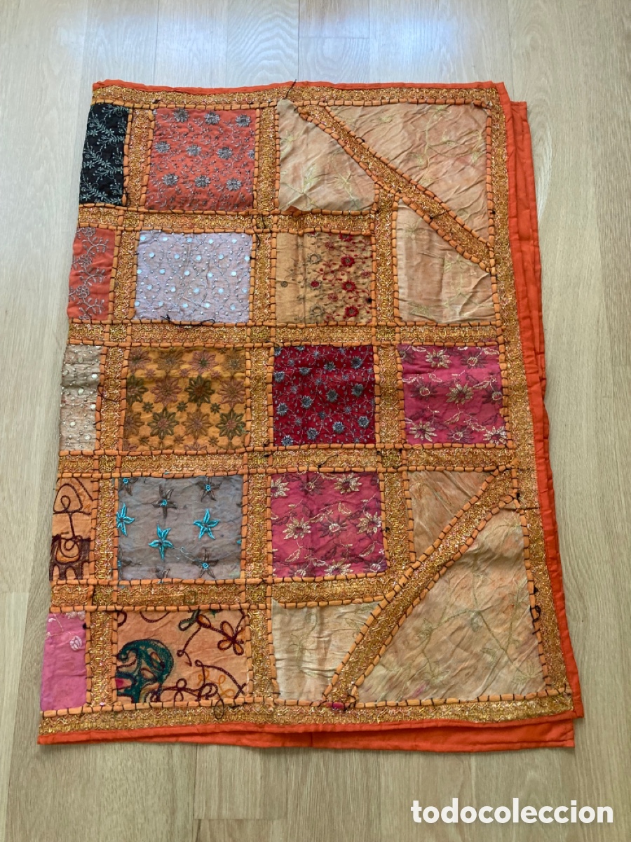 Artesan&iacute;a: Colcha bordada a mano patchwork ,turca. - Foto 5