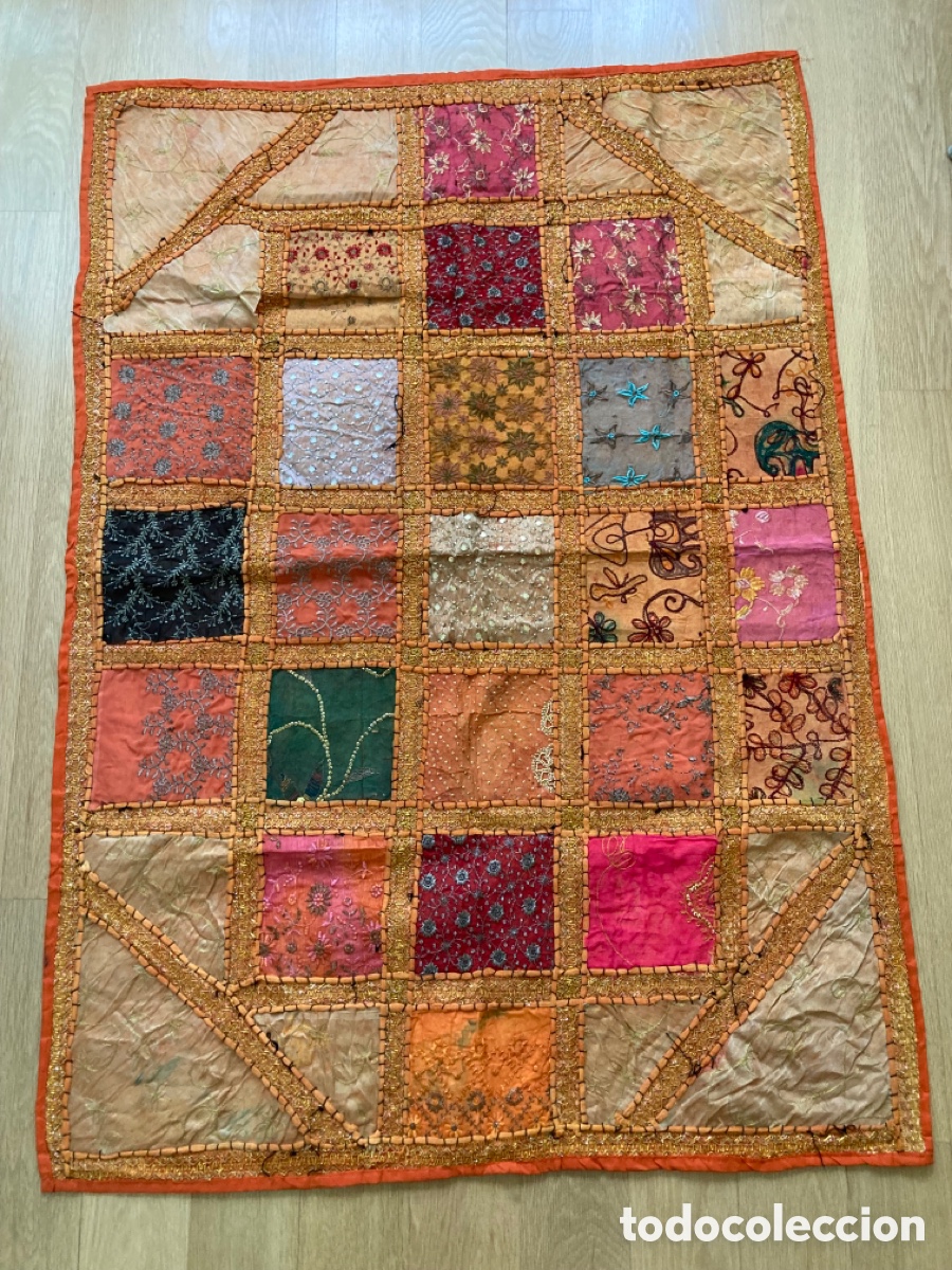 Artesan&iacute;a: Colcha bordada a mano patchwork ,turca. - Foto 1
