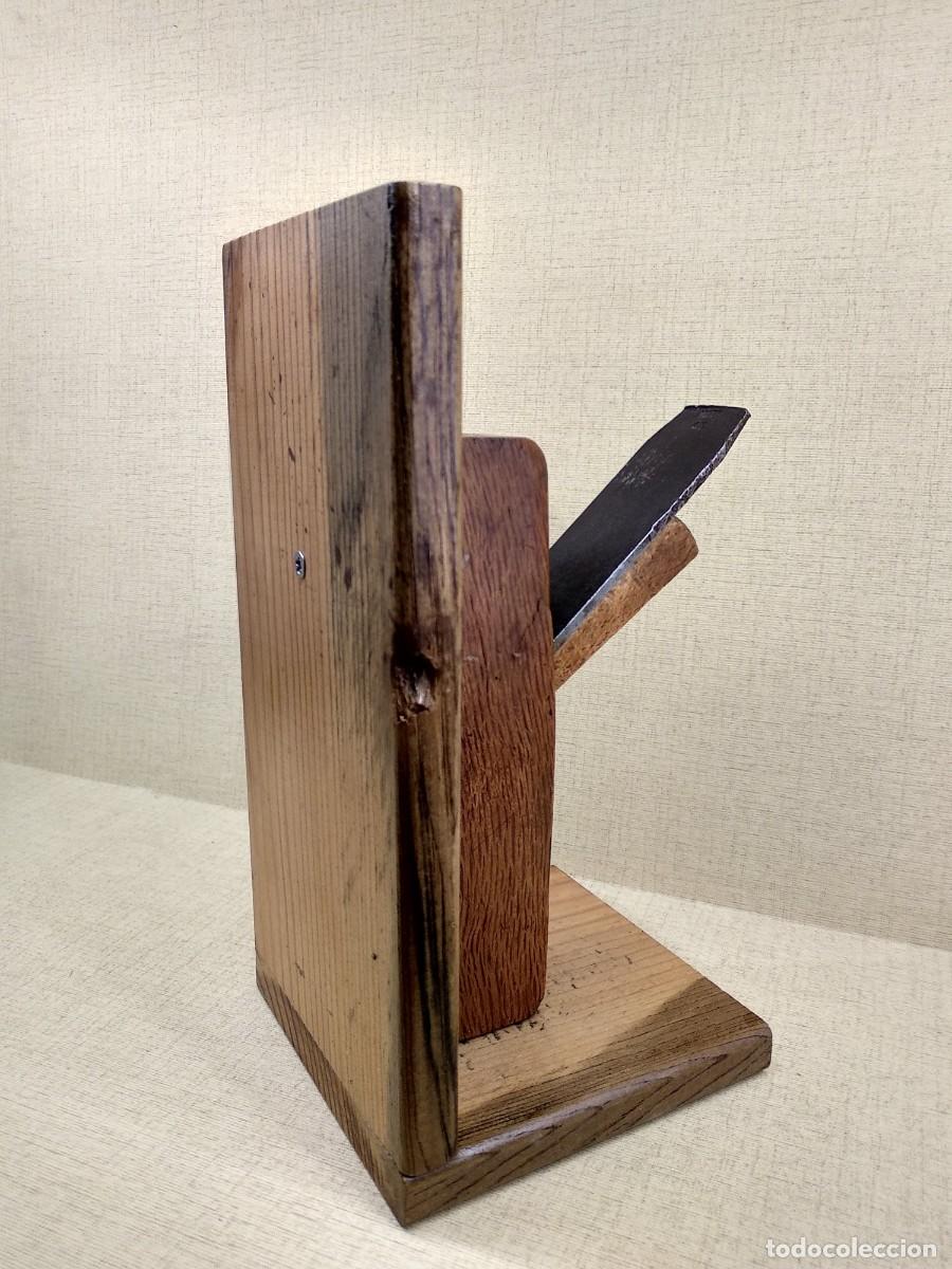 Artesan&iacute;a: Sujetalibros de madera y cepillo de carpintero - Foto 4