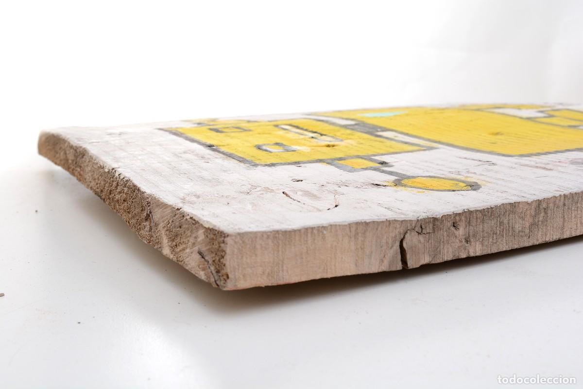Artesan&iacute;a: Cuadro de robot sobre madera - Foto 10