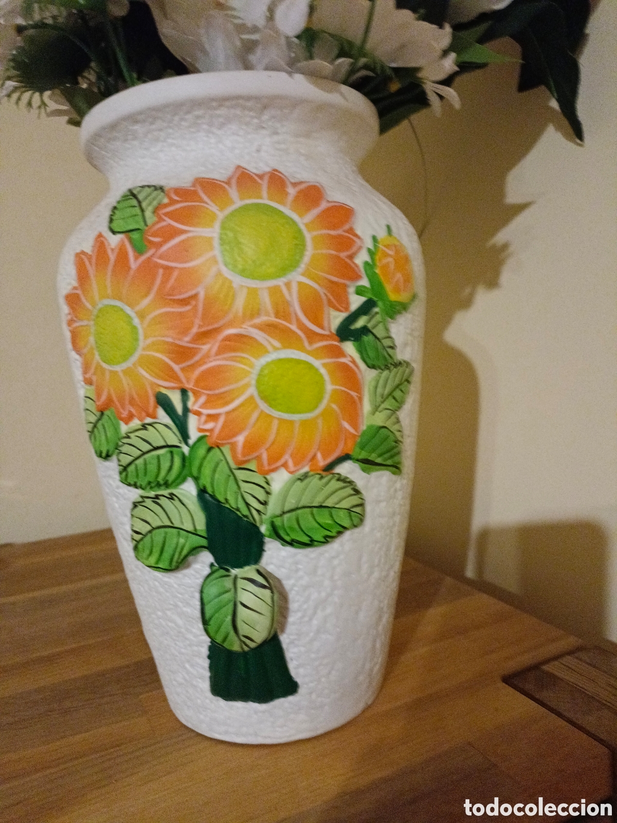 Artesan&iacute;a: Florero con el ramo de flores - Foto 3